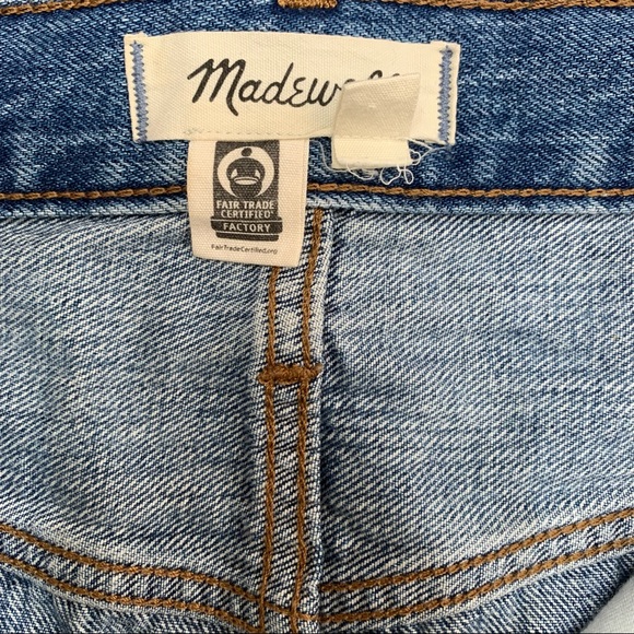 Madewell Button Fly Denim Mini Skirt with pockets - Picture 5 of 8